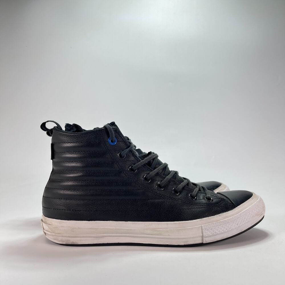 Converse Chuck Taylor All Star Equip Black Waterproof Leather Boots Mens Size 10